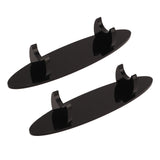 2PCS Pen Holder Display Stand Acrylic Desktop Pen Showcase Rack Organizer for Makeup Brush Paintbrush Home School Office Black