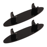 2PCS Pen Holder Display Stand Acrylic Desktop Pen Showcase Rack Organizer for Makeup Brush Paintbrush Home School Office Black - Rear View
