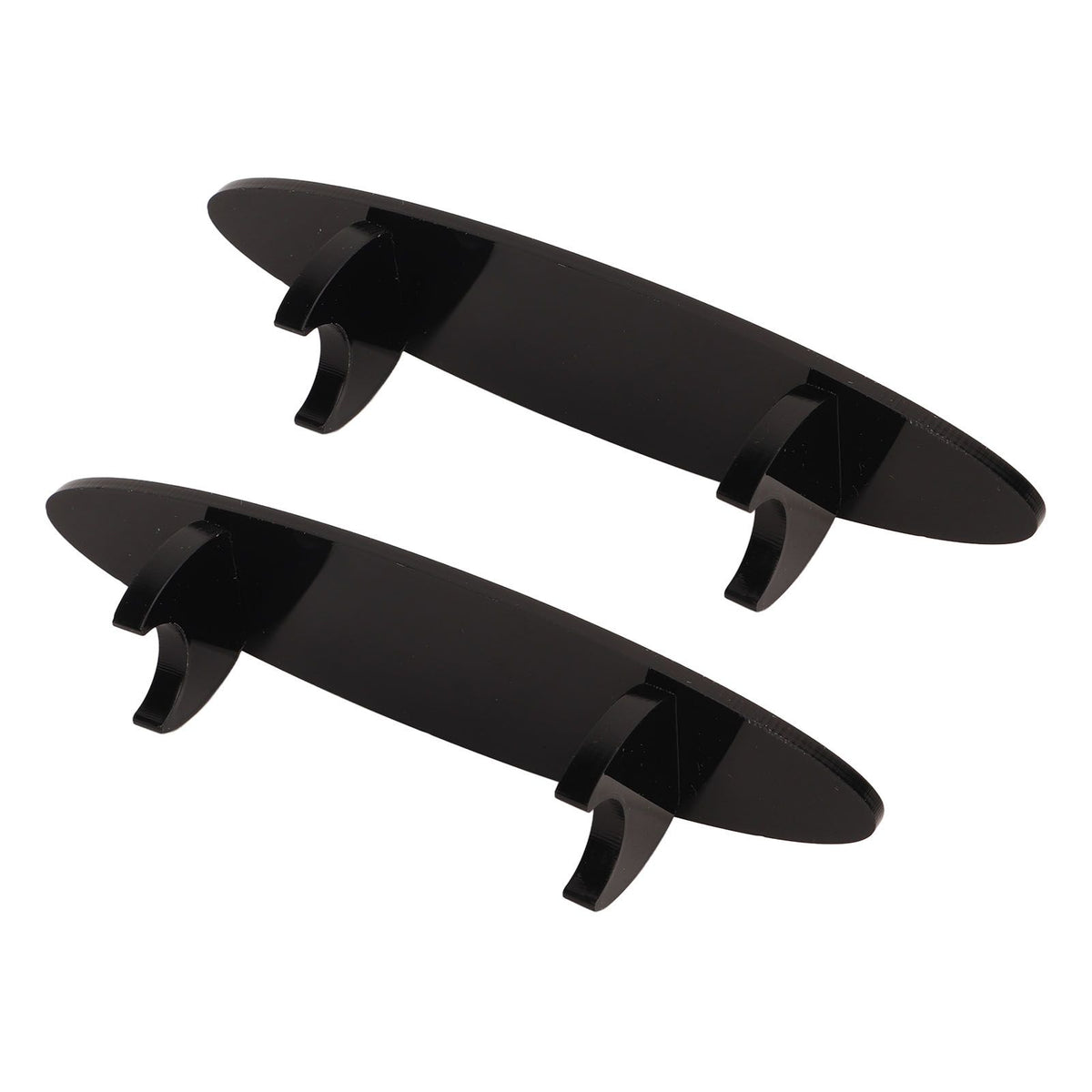 2PCS Pen Holder Display Stand Acrylic Desktop Pen Showcase Rack Organizer for Makeup Brush Paintbrush Home School Office Black