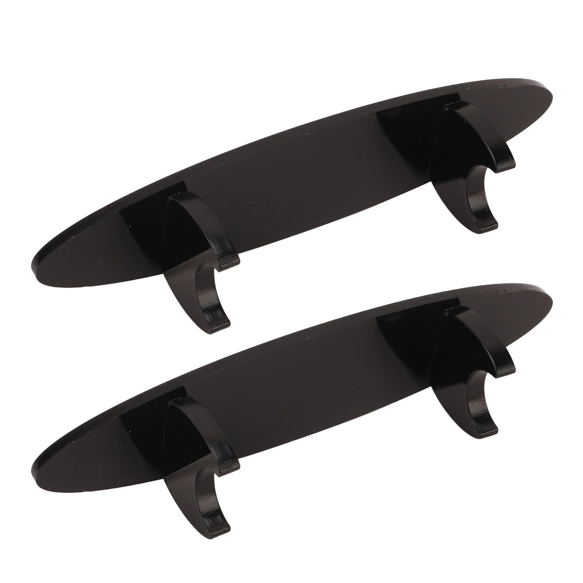 2PCS Pen Holder Display Stand Acrylic Desktop Pen Showcase Rack Organizer for Makeup Brush Paintbrush Home School Office Black