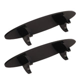 2PCS Pen Holder Display Stand Acrylic Desktop Pen Showcase Rack Organizer for Makeup Brush Paintbrush Home School Office Black