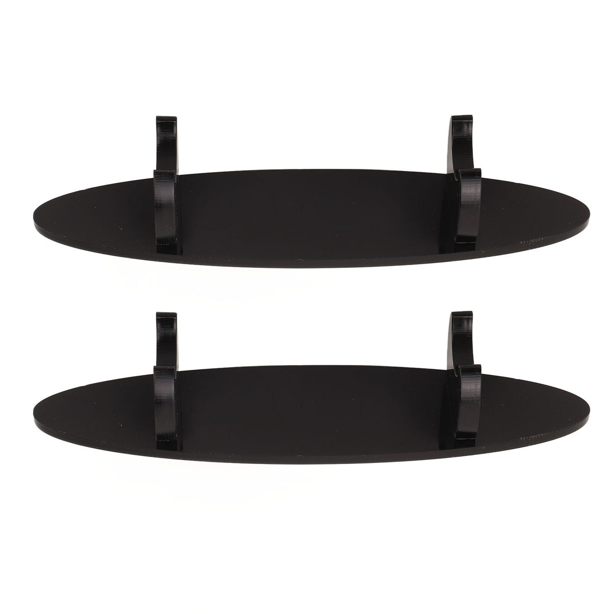 2PCS Pen Holder Display Stand Acrylic Desktop Pen Showcase Rack Organizer for Makeup Brush Paintbrush Home School Office Black