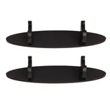 2PCS Pen Holder Display Stand Acrylic Desktop Pen Showcase Rack Organizer for Makeup Brush Paintbrush Home School Office Black
