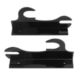 2 Pcs Samurai Knife Holder Wall Mounted Samurai Sword Holder Sword Wall Display Rack Black - Low Angle