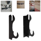 2 Pcs Samurai Knife Holder Wall Mounted Samurai Sword Holder Sword Wall Display Rack Black
