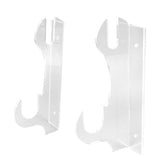 2 Pcs Samurai Knife Holder Wall Mounted Samurai Sword Holder Sword Wall Display Rack Transparent