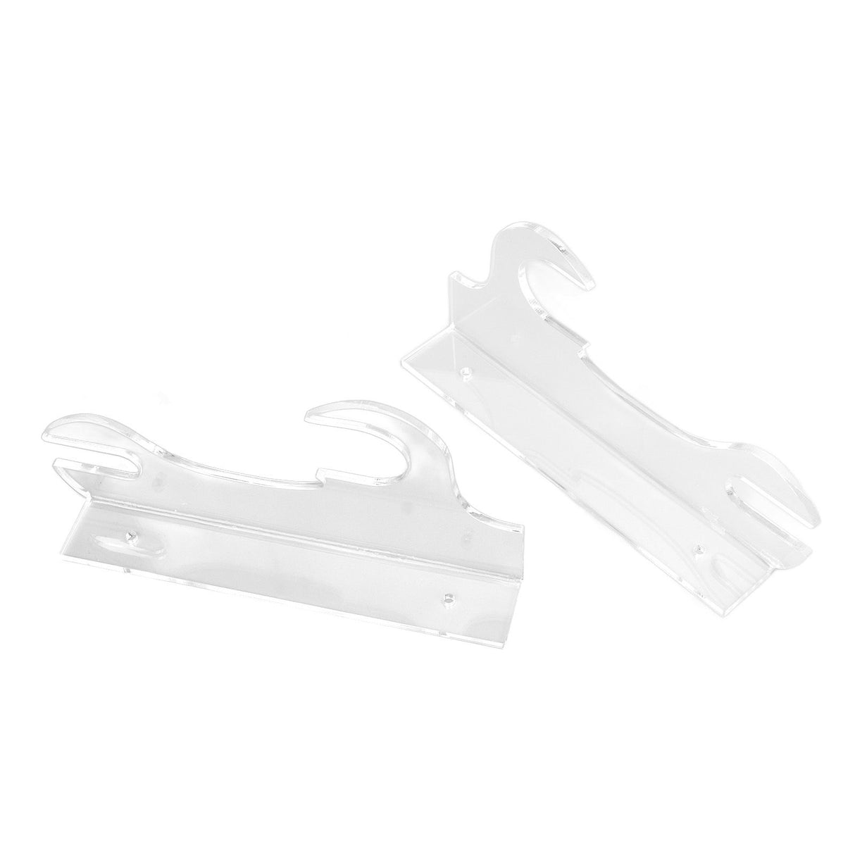 2 Pcs Samurai Knife Holder Wall Mounted Samurai Sword Holder Sword Wall Display Rack Transparent