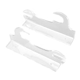 2 Pcs Samurai Knife Holder Wall Mounted Samurai Sword Holder Sword Wall Display Rack Transparent - Low Angle