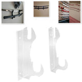 2 Pcs Samurai Knife Holder Wall Mounted Samurai Sword Holder Sword Wall Display Rack Transparent - Extra Image