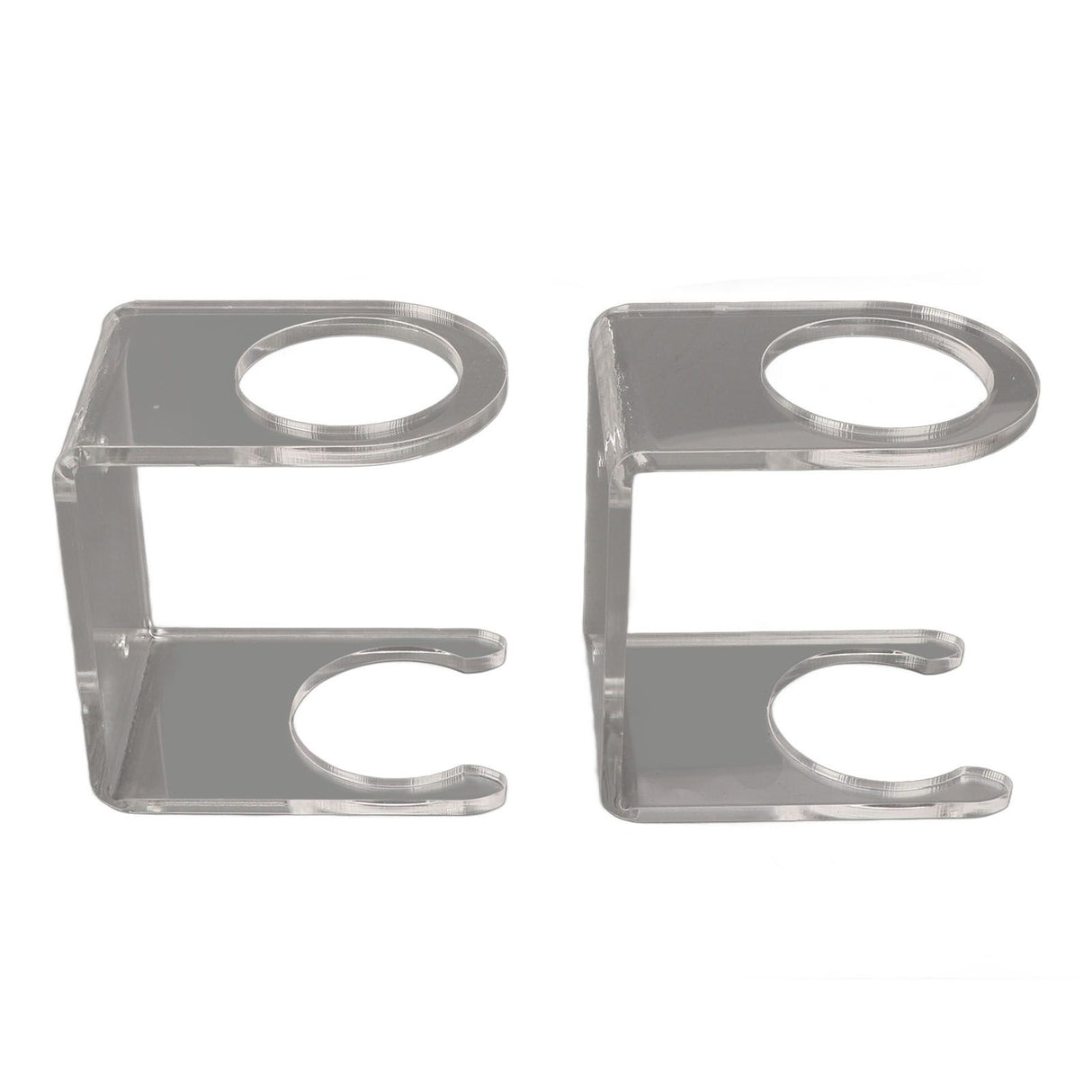 2PCS Baseball Bat Wall Stand Acrylic Wall Mounted Ball Holder Rack Baseball Bat Display Shelf for Home Stadium Office Collection Transparent