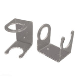 2PCS Baseball Bat Wall Stand Acrylic Wall Mounted Ball Holder Rack Baseball Bat Display Shelf for Home Stadium Office Collection Transparent - Rear View