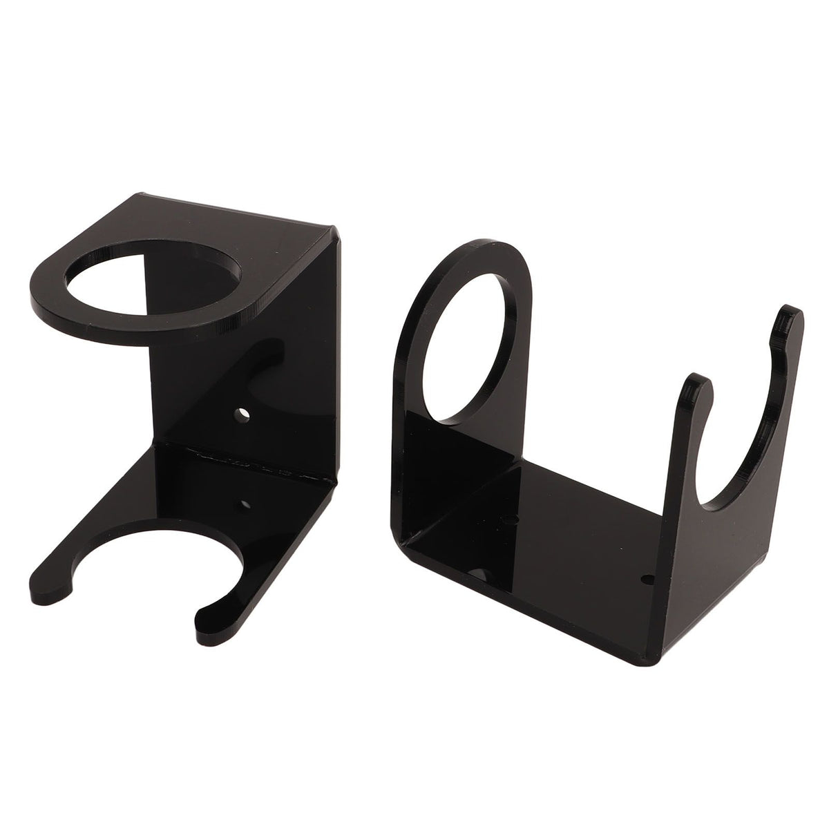 2PCS Baseball Bat Wall Stand Acrylic Wall Mounted Ball Holder Rack Baseball Bat Display Shelf for Home Stadium Office Collection Black