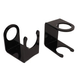 2PCS Baseball Bat Wall Stand Acrylic Wall Mounted Ball Holder Rack Baseball Bat Display Shelf for Home Stadium Office Collection Black