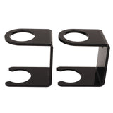 2PCS Baseball Bat Wall Stand Acrylic Wall Mounted Ball Holder Rack Baseball Bat Display Shelf for Home Stadium Office Collection Black