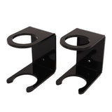 2PCS Baseball Bat Wall Stand Acrylic Wall Mounted Ball Holder Rack Baseball Bat Display Shelf for Home Stadium Office Collection Black - Rear View