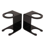 2PCS Baseball Bat Wall Stand Acrylic Wall Mounted Ball Holder Rack Baseball Bat Display Shelf for Home Stadium Office Collection Black - Low Angle