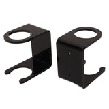 2PCS Baseball Bat Wall Stand Acrylic Wall Mounted Ball Holder Rack Baseball Bat Display Shelf for Home Stadium Office Collection Black - Extra Image