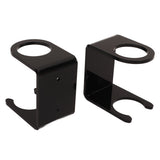 2PCS Baseball Bat Wall Stand Acrylic Wall Mounted Ball Holder Rack Baseball Bat Display Shelf for Home Stadium Office Collection Black