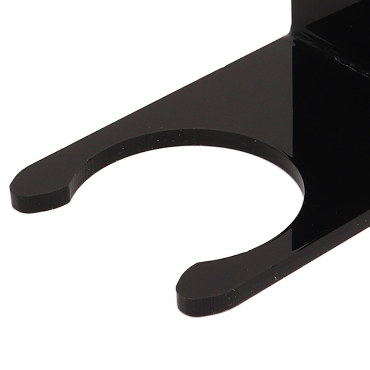 2PCS Baseball Bat Wall Stand Acrylic Wall Mounted Ball Holder Rack Baseball Bat Display Shelf for Home Stadium Office Collection Black