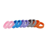 Luggage Wheels Cover Silicone Noise Reduction Shock Absorb Colorful Soft Suitcase Wheels Protective Cover - Top-Down View