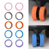 Luggage Wheels Cover Silicone Noise Reduction Shock Absorb Colorful Soft Suitcase Wheels Protective Cover - Extra Image