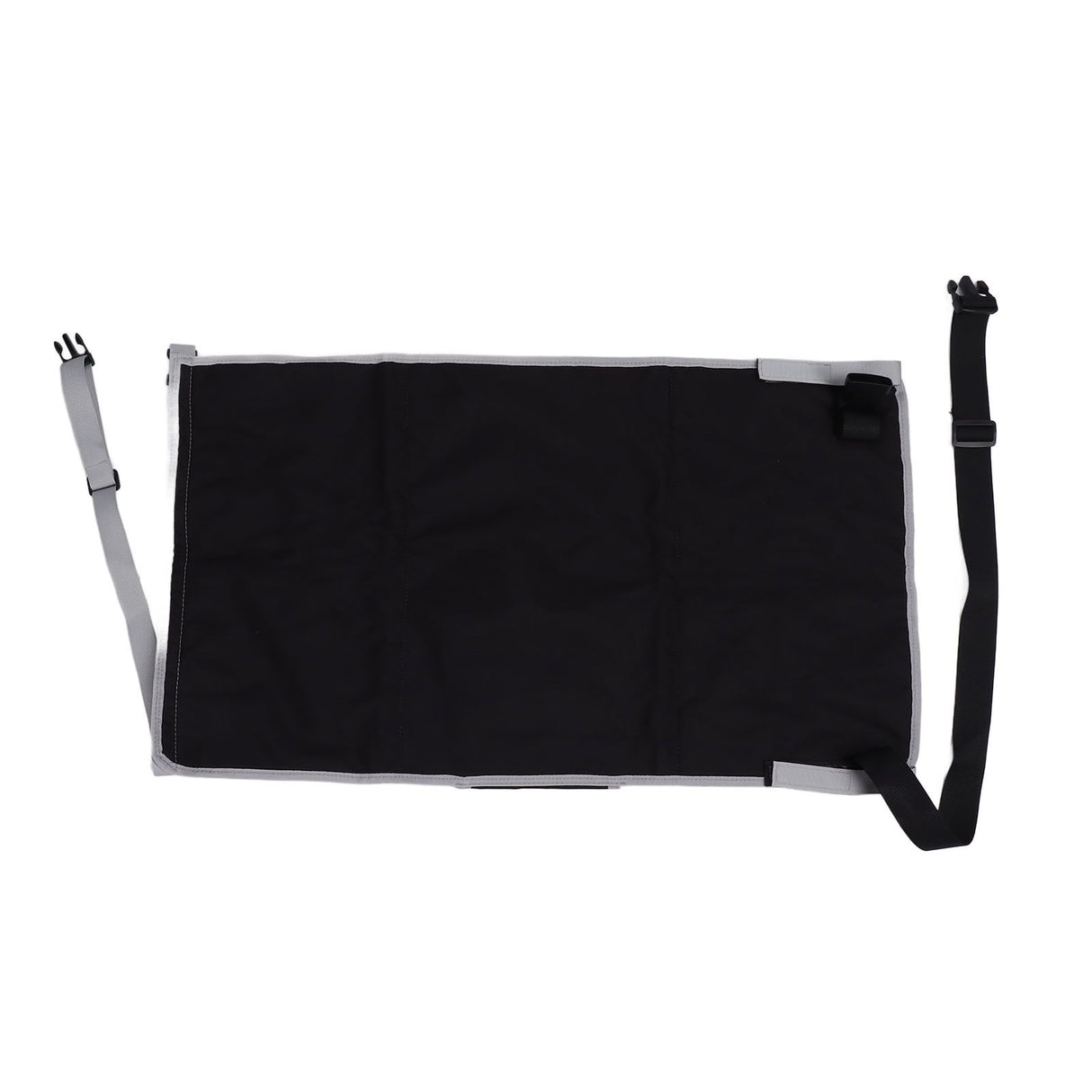 Airplane Seat Extender for Kids Canvas Portable Toddler Travel Bed Airplane Footrest Hammock for Flights Black