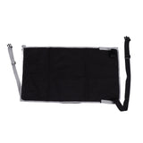 Airplane Seat Extender for Kids Canvas Portable Toddler Travel Bed Airplane Footrest Hammock for Flights Black