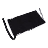 Airplane Seat Extender for Kids Canvas Portable Toddler Travel Bed Airplane Footrest Hammock for Flights Black - 45-Degree Angle