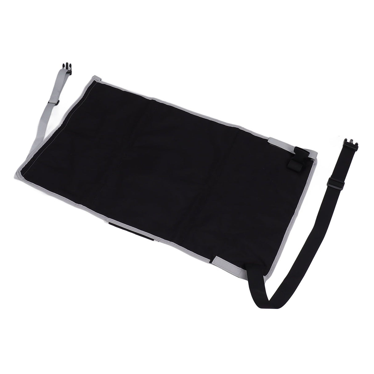 Airplane Seat Extender for Kids Canvas Portable Toddler Travel Bed Airplane Footrest Hammock for Flights Black