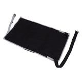 Airplane Seat Extender for Kids Canvas Portable Toddler Travel Bed Airplane Footrest Hammock for Flights Black - Rear View