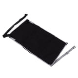 Airplane Seat Extender for Kids Canvas Portable Toddler Travel Bed Airplane Footrest Hammock for Flights Black