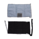 Airplane Seat Extender for Kids Canvas Portable Toddler Travel Bed Airplane Footrest Hammock for Flights Black