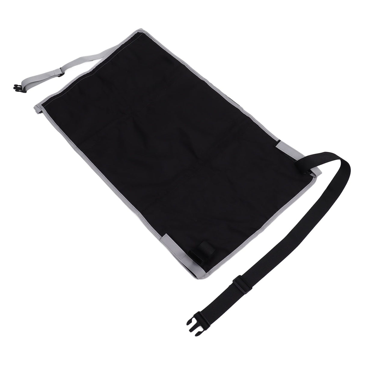 Airplane Seat Extender for Kids Canvas Portable Toddler Travel Bed Airplane Footrest Hammock for Flights Black