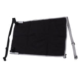 Airplane Seat Extender for Kids Canvas Portable Toddler Travel Bed Airplane Footrest Hammock for Flights Black