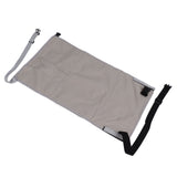Airplane Seat Extender for Kids Canvas Portable Toddler Travel Bed Airplane Footrest Hammock for Flights Grey - Front View