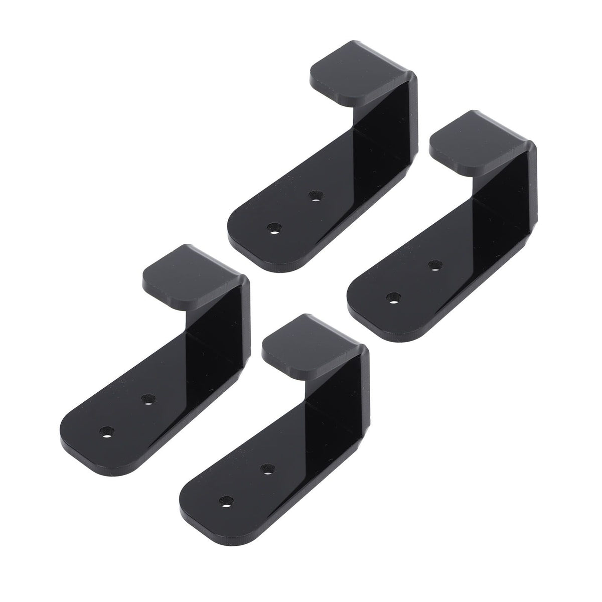 4PCS Hockey Stick Rack Black Acrylic Hockey Stick Holder Wall Mount Versatile Hockey Stick Hanger for Club Bar Garage
