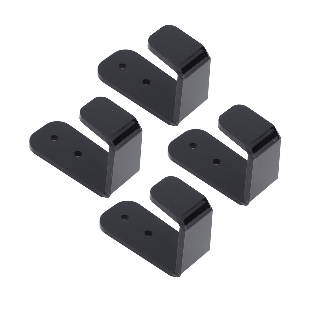 4PCS Hockey Stick Rack Black Acrylic Hockey Stick Holder Wall Mount Versatile Hockey Stick Hanger for Club Bar Garage