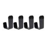 4PCS Hockey Stick Rack Black Acrylic Hockey Stick Holder Wall Mount Versatile Hockey Stick Hanger for Club Bar Garage - 45-Degree Angle