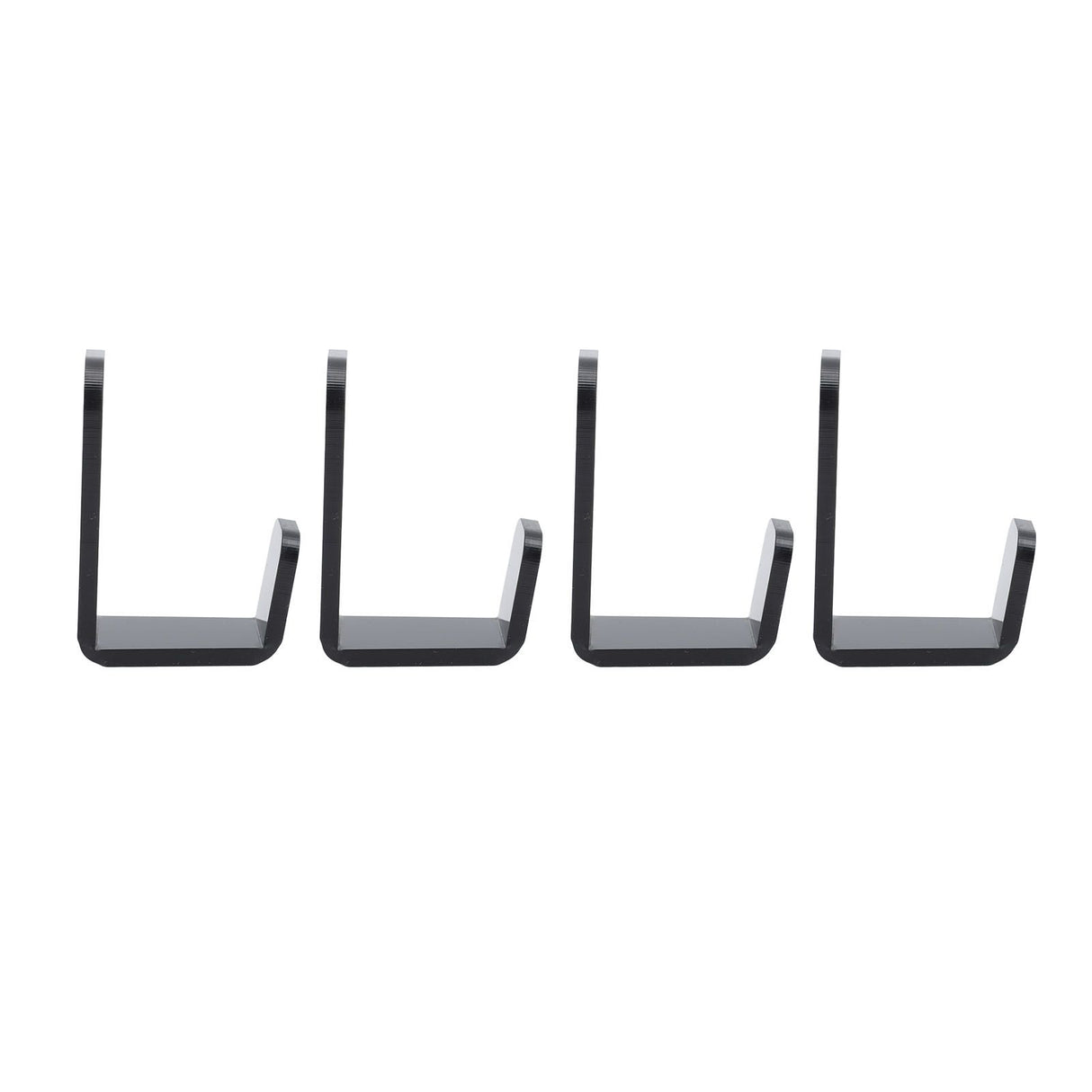 4PCS Hockey Stick Rack Black Acrylic Hockey Stick Holder Wall Mount Versatile Hockey Stick Hanger for Club Bar Garage