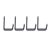 4PCS Hockey Stick Rack Black Acrylic Hockey Stick Holder Wall Mount Versatile Hockey Stick Hanger for Club Bar Garage