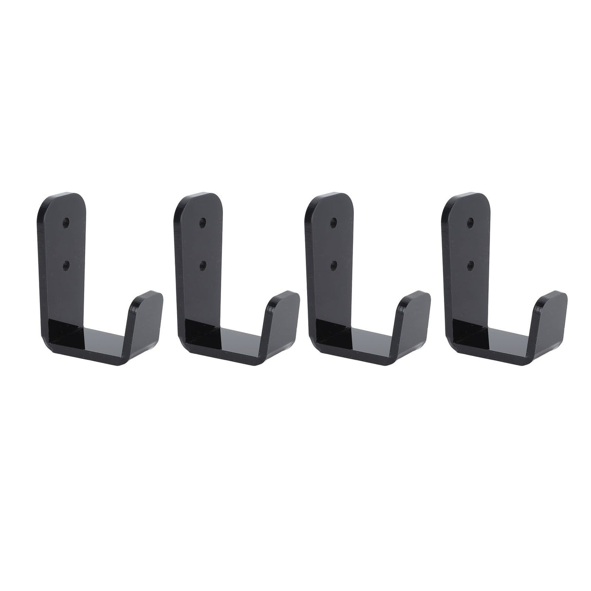 4PCS Hockey Stick Rack Black Acrylic Hockey Stick Holder Wall Mount Versatile Hockey Stick Hanger for Club Bar Garage