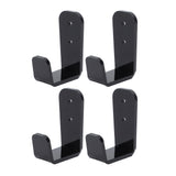4PCS Hockey Stick Rack Black Acrylic Hockey Stick Holder Wall Mount Versatile Hockey Stick Hanger for Club Bar Garage - Extra Image