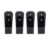 4PCS Hockey Stick Rack Black Acrylic Hockey Stick Holder Wall Mount Versatile Hockey Stick Hanger for Club Bar Garage