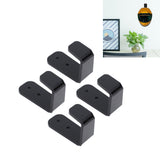 4PCS Hockey Stick Rack Black Acrylic Hockey Stick Holder Wall Mount Versatile Hockey Stick Hanger for Club Bar Garage