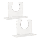 2pcs Baseball Bat Holder for Vertical Display Sturdy Acrylic Bat Hanger Baseball Bat Wall Mount Display Rack - Side View
