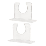 2pcs Baseball Bat Holder for Vertical Display Sturdy Acrylic Bat Hanger Baseball Bat Wall Mount Display Rack - Rear View