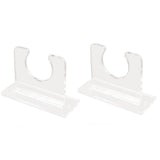 2pcs Baseball Bat Holder for Vertical Display Sturdy Acrylic Bat Hanger Baseball Bat Wall Mount Display Rack - Low Angle