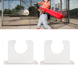 2pcs Baseball Bat Holder for Vertical Display Sturdy Acrylic Bat Hanger Baseball Bat Wall Mount Display Rack