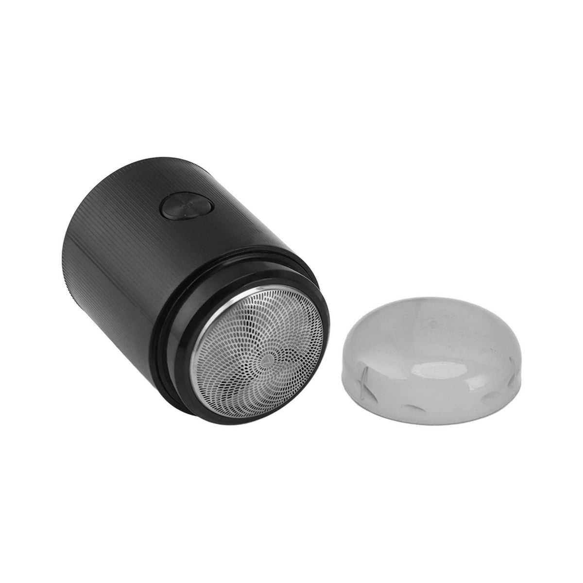 Mini Electric Beard Trimmer for Men Rechargeable Portable Travel Pocket Beard Trimmer for Mustache Stubble Body Grooming Black Vertical Stripe Style