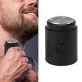 Mini Electric Beard Trimmer for Men Rechargeable Portable Travel Pocket Beard Trimmer for Mustache Stubble Body Grooming Black Vertical Stripe Style - Extra Image